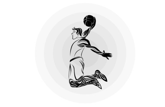 Basketball Player in Floral Ornament