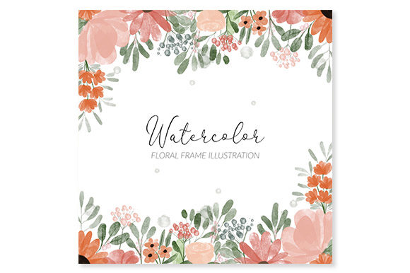 Enhance Your Designs with Floral Frame Watercolor