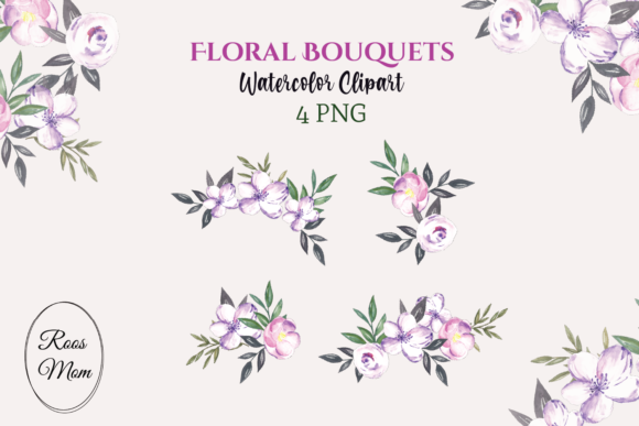 Enhance Your Projects with Floral Bouquets Watercolor