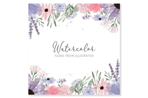 Exploring the Versatility of Floral Frame Watercolor Square Painted