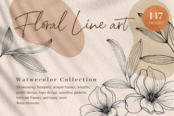 Exploring the Versatility of Floral Line Art Unique Illustration