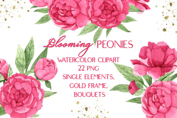 Exploring the Versatility of Pink Peonies Watercolor Floral Clipart
