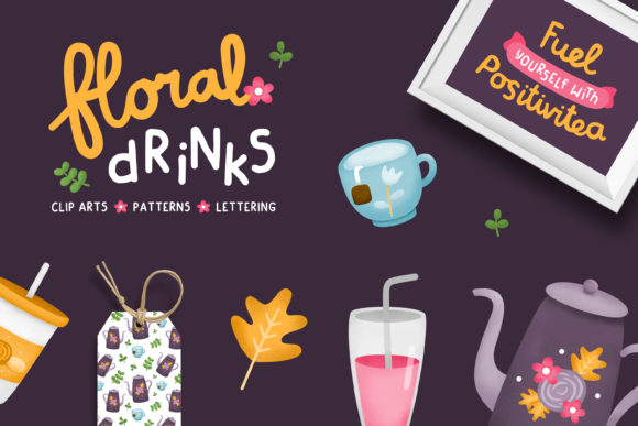 Floral Drinks Set: A Versatile Collection for Creative Projects