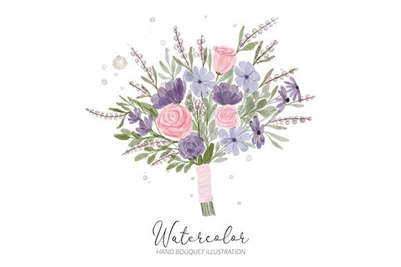 Hand Bouquet Floral Watercolor Style: A Versatile Artistic Choice