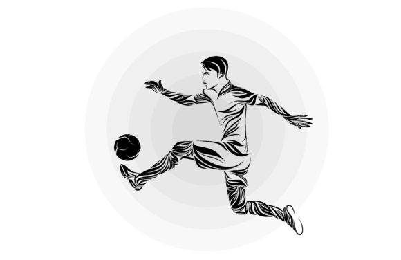 Strategic Use of Soccer Player in Floral Ornament for Enhanced Branding and Communication