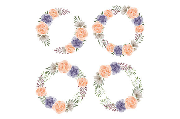 Strategic Use of Watercolor Floral Wreath Frame Peony for Enhanced Branding and Creativity
