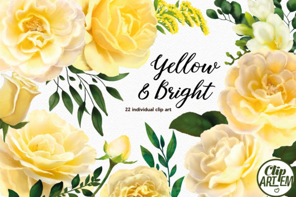 Strategic Use of Yellow Floral Watercolor 22 PNG Images for Enhanced Creativity and Branding